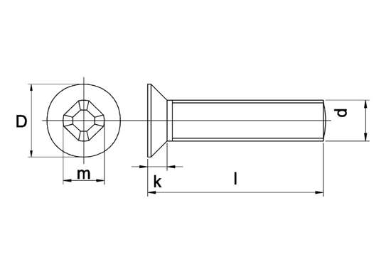Afbeeldingen van Assortimentsdoos metaalschroef RVS A2 platkop DIN 965