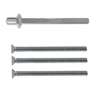 Afbeeldingen van Bevestigingsset voor veilgheidsgarnituur, duwer/kruk, van 50mm breed, tbv deurdikte 68-74mm