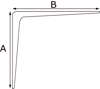 Afbeeldingen van Dulimex Plankdrager Herakles aluminium zwart 290x240  ES 7030B 120kg