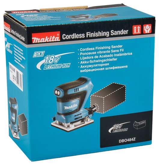 Afbeeldingen van Makita accu handp.vlakschuurm.18v DBO484Z^