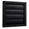 Afbeeldingen van Luchtrooster lamellen zwart 165x165-