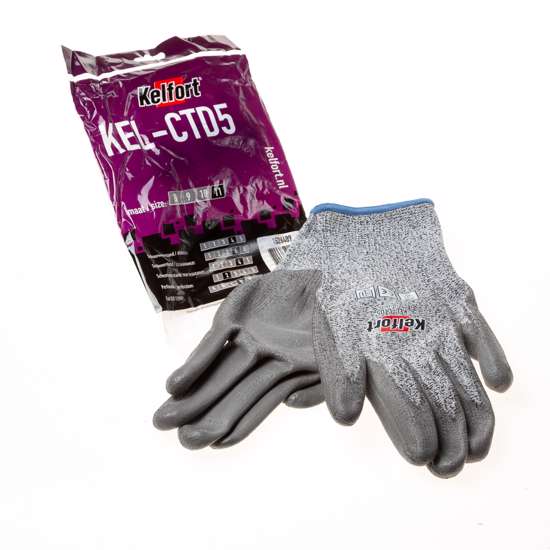Afbeeldingen van Handschoen snijbest.kl.5 grijs  XXL/11