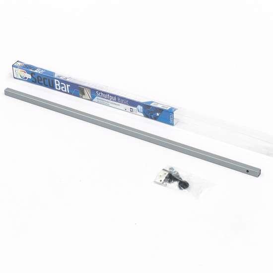 Afbeeldingen van SecuBar Schuifpuibeveiliging zilvergrijs 193cm SKG** 2010.380.04