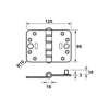 Afbeeldingen van Axa Smart easyfix veiligheidsscharnier topcoat gegalvaniseerd 89 x 125 x 3mm SKG*** 1687-12-23/7V