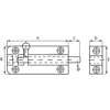 Afbeeldingen van Profielgrendel DRG 402076 SA aluminium 76 x 25mm 0411.182.5076