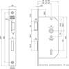 Afbeeldingen van Nemef Klavier dag- en nachtslot deurslot type 66/2-50mm sl72 DIN links