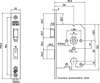 Afbeeldingen van Nemef Veiligheids Cilinder dag- en nachtslot deurslot PC55mm type 4119/27-50 DIN links