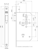 Afbeeldingen van Nemef loopslot type 635/2-kv-60 DIN links