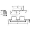 Afbeeldingen van Kogelsnapslot KSS 601B 60 x 11mm massief messing 0413.400.6011