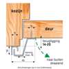 Afbeeldingen van Secustrip Plus buitendraaiend wit lengte 2115mm terugligging 14-20mm SKG* 1010.162.02