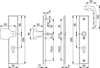 Afbeeldingen van HOPPE Kruk/knop schild, aluminium 61G/2235/2234/113, PC 72, F1