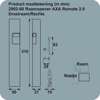 Afbeeldingen van Axa remote 2.0 met raamopener wit voor draairaam buitendraaiend links SKG** 2902-65-98