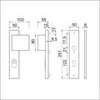 Afbeeldingen van Ami Greeplangschild, aluminium veiligheidsbeslag 251/15 - 90/80 KT Rechstw. pc72 F1 dd=54