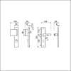 Afbeeldingen van Ami Greeplangschild, aluminium veiligheidsbeslag 251/15 KT 72 DD90/80 LI F1 GELWQUICK 8X110 +PC 72 + DEURKRUK 332