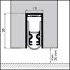 Afbeeldingen van Ellen Matic sound brandwerend voor 60min en geluiddempend 51dB 15 x 30 x 728mm