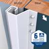 Afbeeldingen van Secustrip Plus buitendraaiend wit lengte 2300mm terugligging 14-20mm SKG* 1010.172.02