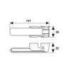 Afbeeldingen van Axa Kierstandhouder RVS SKG-V blister 7351-20-81