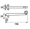Afbeeldingen van Axa Combi raamuitzetter Axaflex Classic rechts wegdraaiend RVS zwart 2480-39-81/E