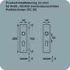 Afbeeldingen van Axa Klikschild Curve F1 sleutelgat 56mm 6210-30-11/56E