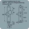 Afbeeldingen van Axa Veiligheidsbeslag s-knop omkeerbaar F1 PC55mm 6660-51-11/55