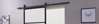 Afbeeldingen van DIY-schuifdeur Cubo zwart inclusief mat glas, afmeting deur 2350x980x28mm + zwart ophangsysteem type Basic