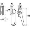 Afbeeldingen van Rsk axa+drukknop zwart rs 3308-31-38/Blister