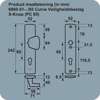 Afbeeldingen van Axa Veiligheidsbeslag s-knop omkeerbaar F1 PC55mm 6660-51-11/55