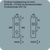 Afbeeldingen van Axa Klikschild Curve F1 sleutelgat 56mm 6210-30-11/56E