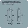 Afbeeldingen van Axa Klikschild Curve F1 sleutelgat 56mm 6210-30-11/56E