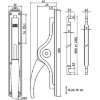 Afbeeldingen van Nemef Stang voor pompespagnolet verzinkt 9mm gegalvaniseerd type 1 1500mm