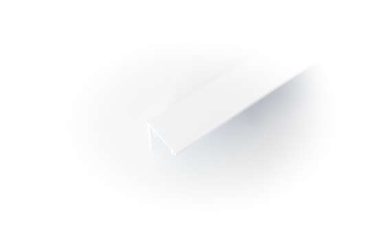 Afbeeldingen van Xperta-100KG Glas muurprofiel L=4000MM-WIT