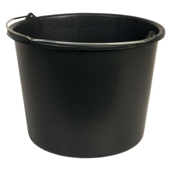 Afbeeldingen van Bouwemmer zwart Durable 20ltr.